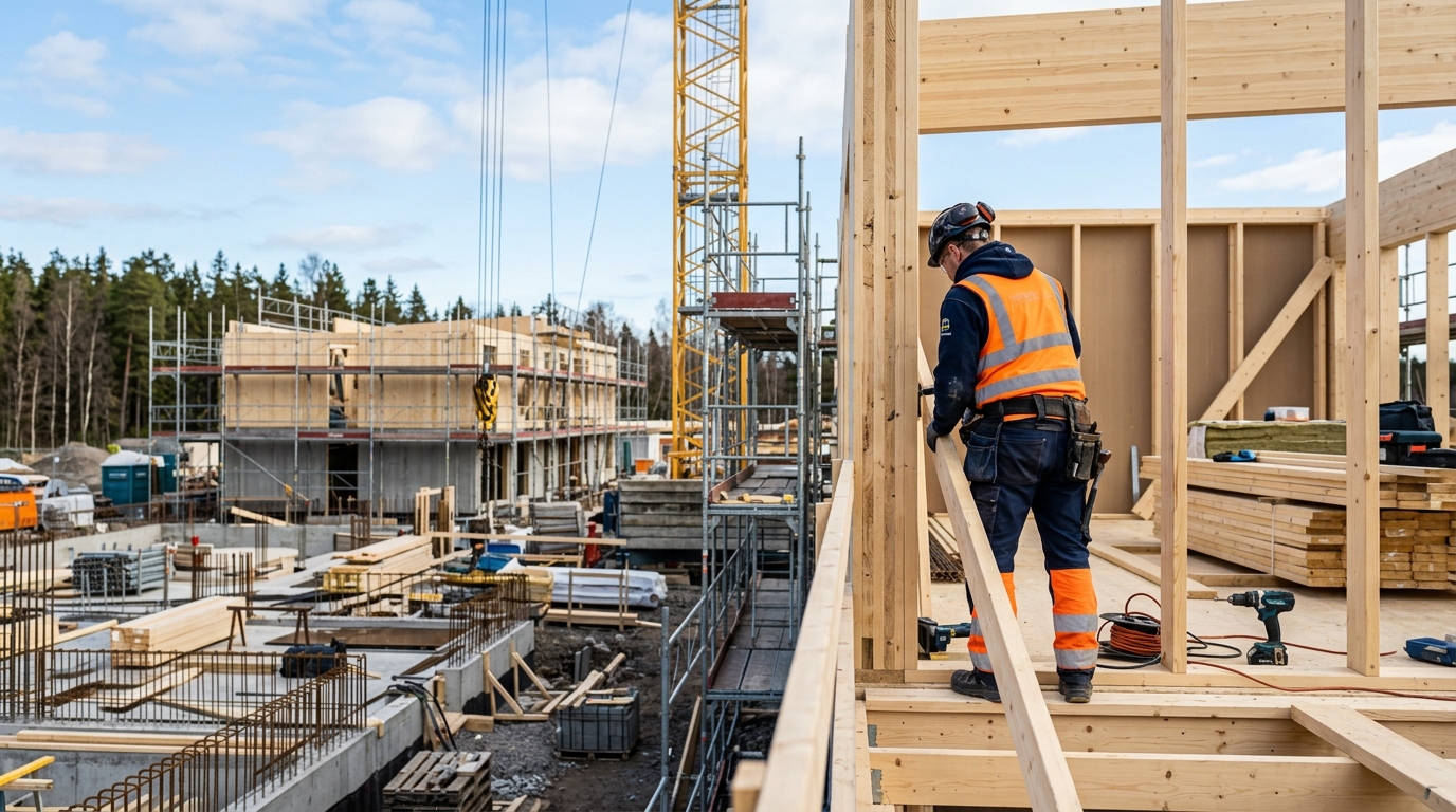 Illustration för Byggarbetare