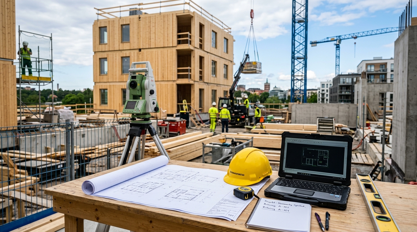 Illustration för Byggnadsingenjör