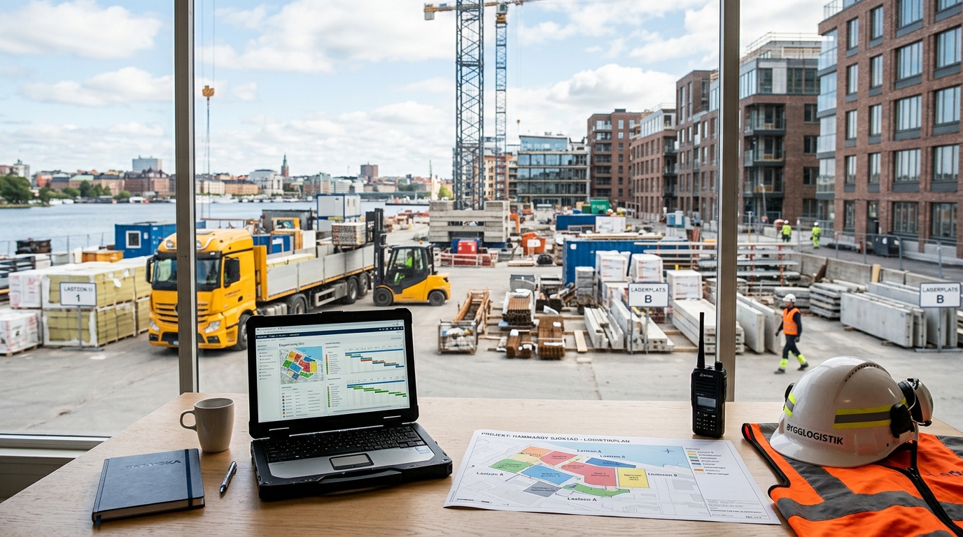 Illustration för Bygglogistiker