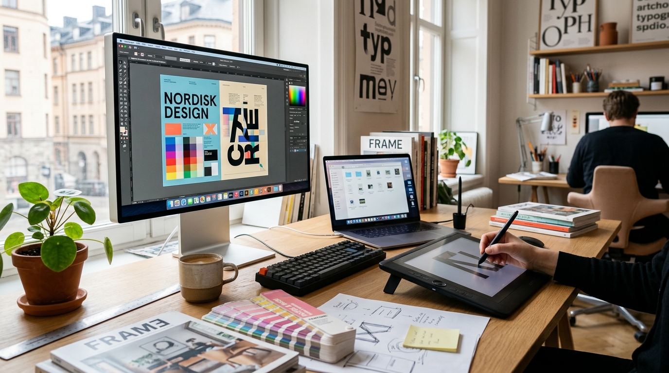 Illustration för Grafisk designer