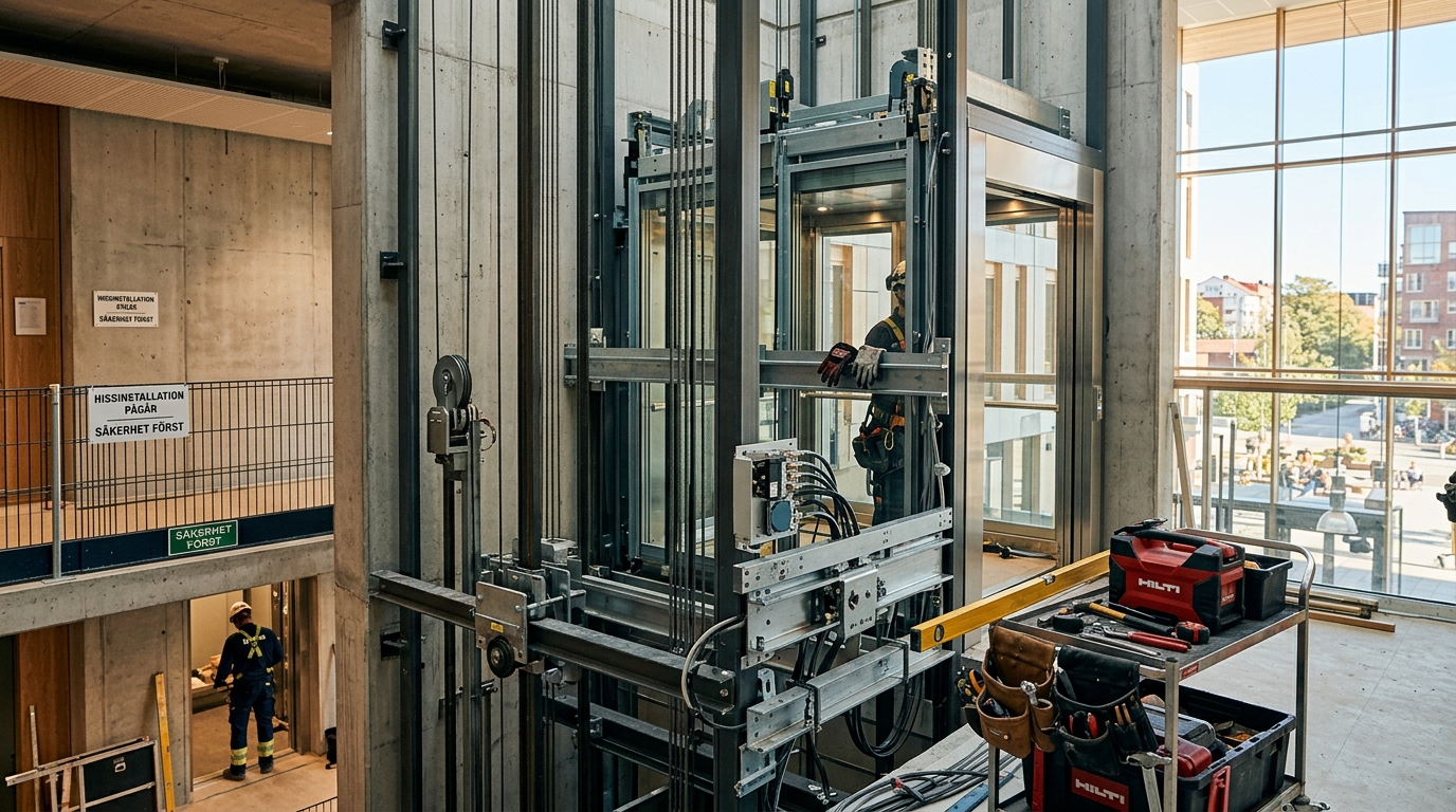 Illustration för Hissmontör