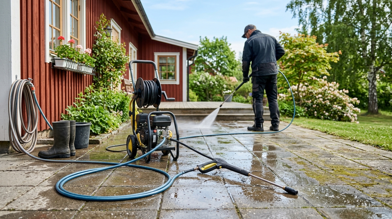 Illustration för Högtryckstvätt