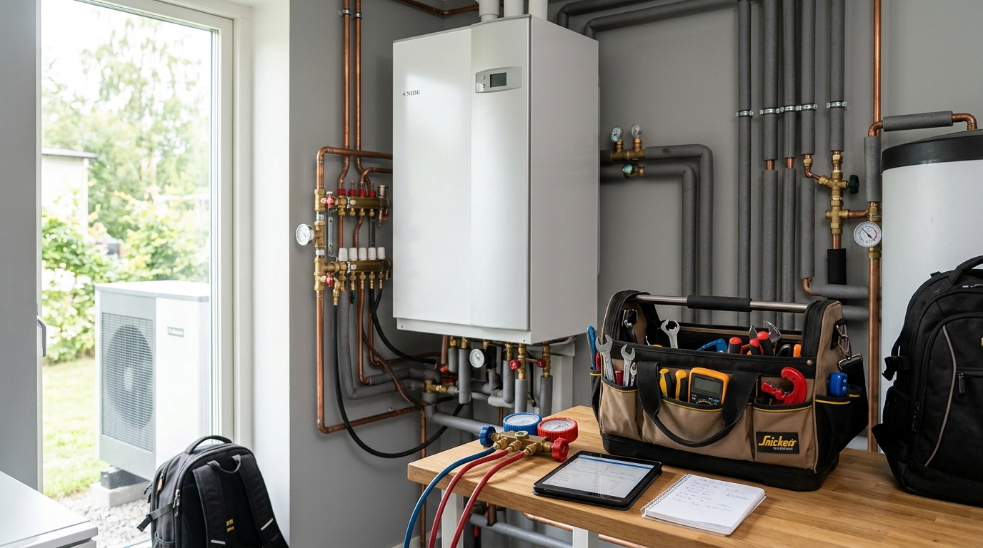 Illustration för HVAC-tekniker