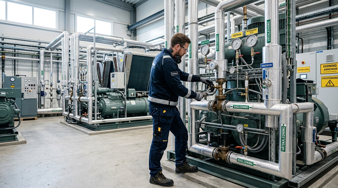 Illustration för Industrikyltekniker