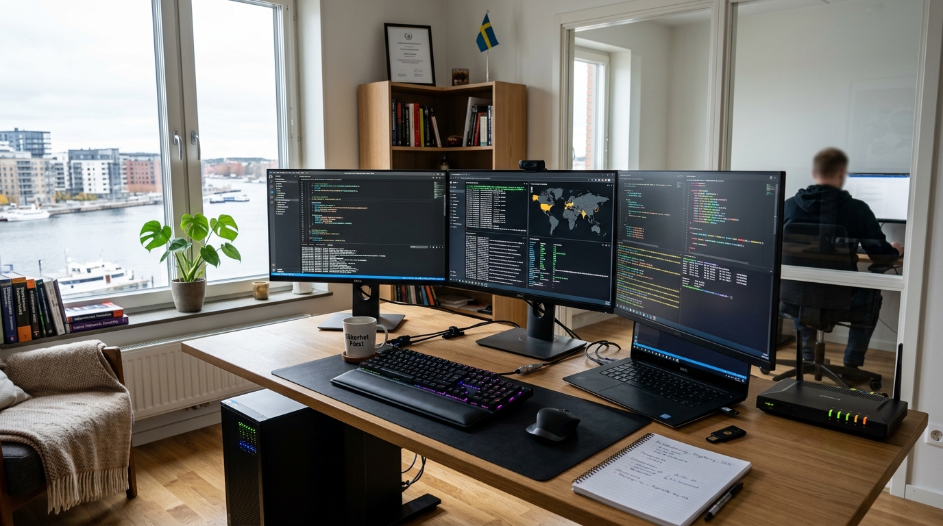 Illustration för IT-säkerhetsspecialist