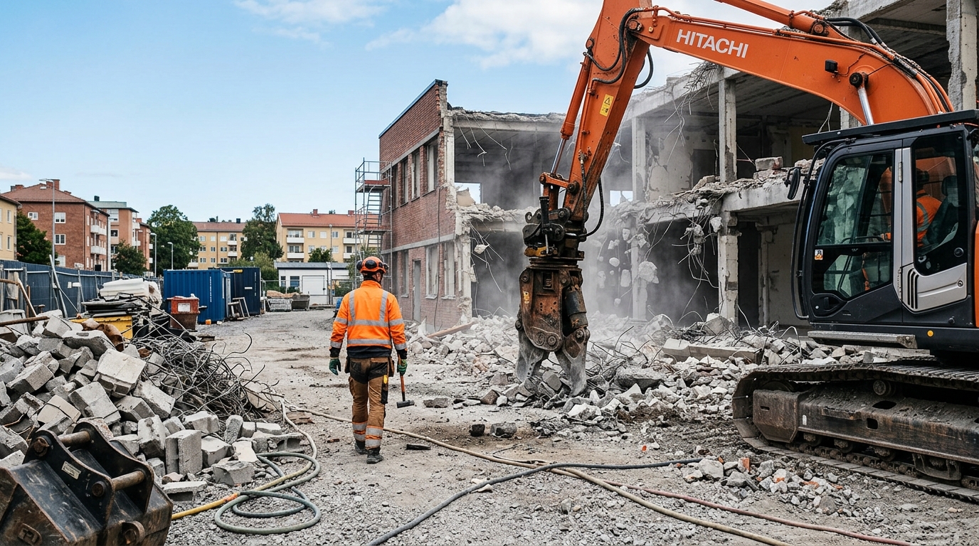Illustration för Rivningsarbetare