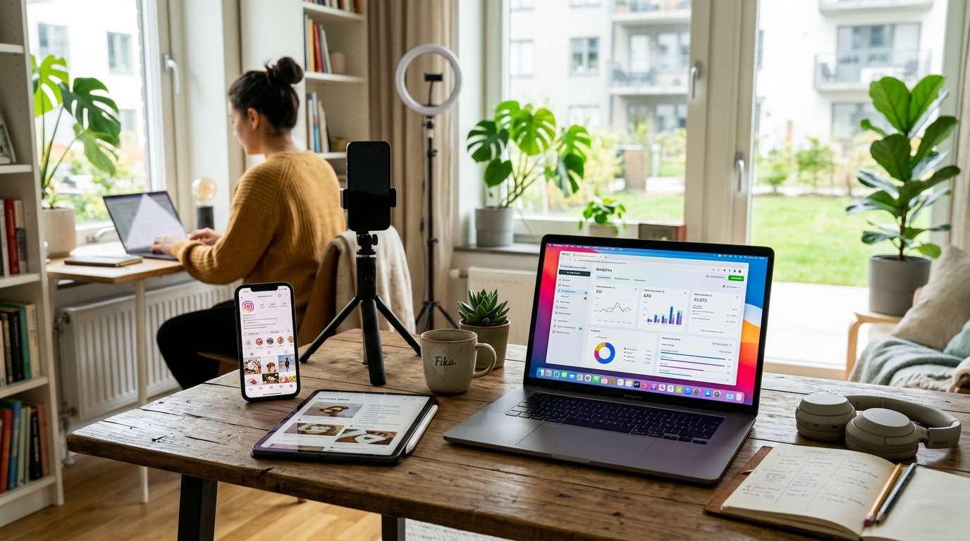 Illustration för Social media manager