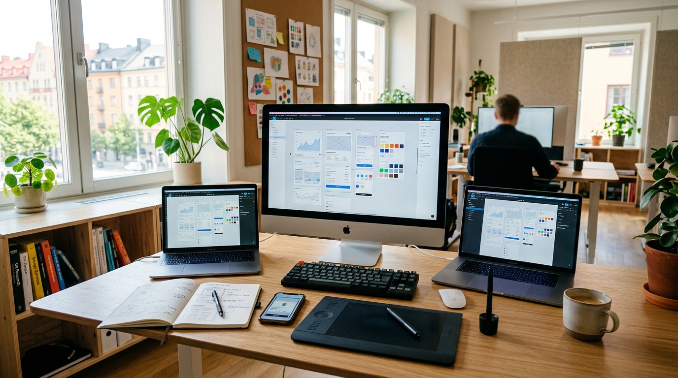 Illustration för UI/UX-designer