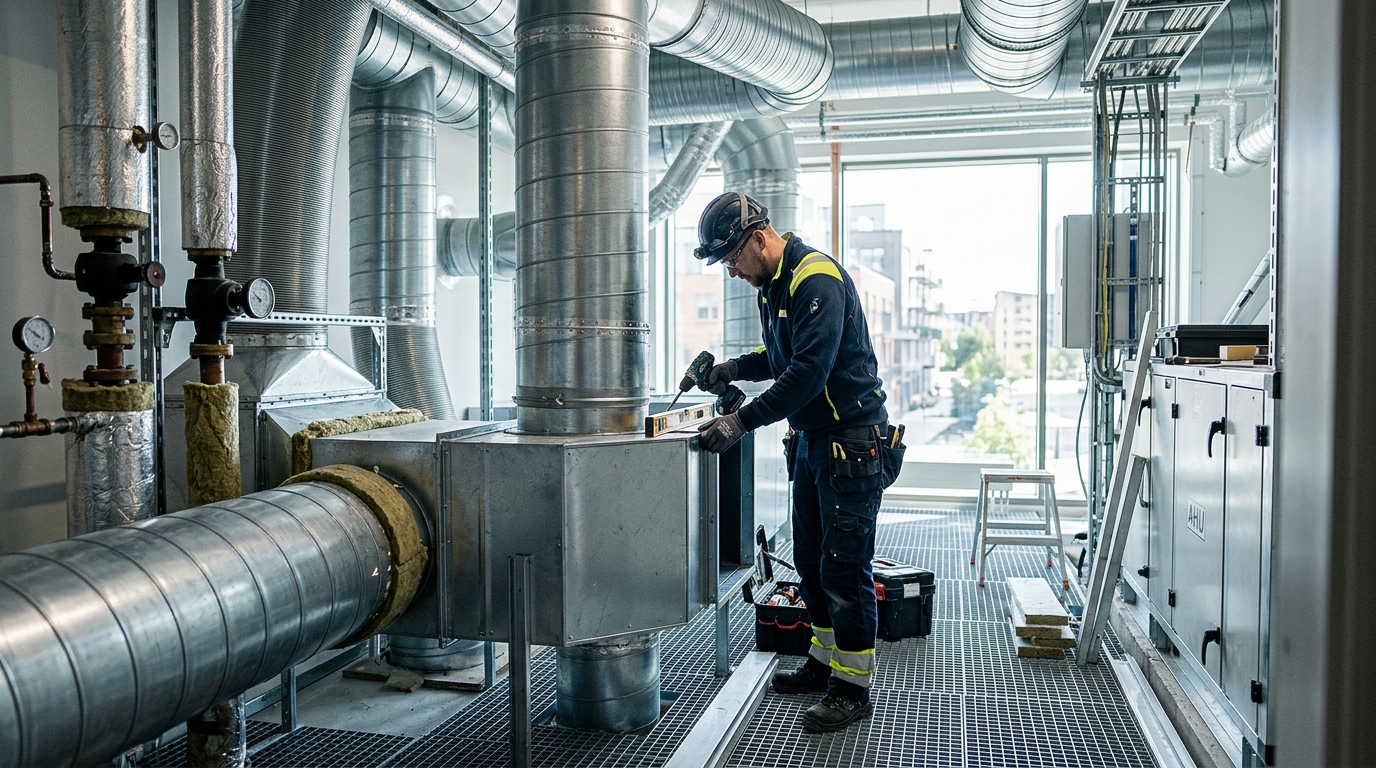 Illustration för Ventilationsmontör