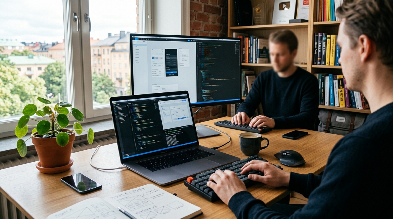 Illustration för Webb- & IT-konsult