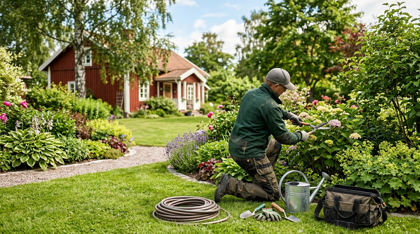 Illustration för Trädgårdsskötare