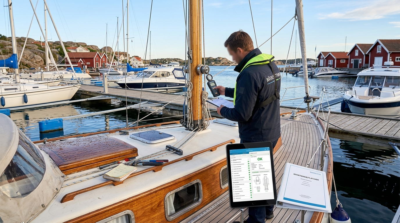 Illustration för Båtbesiktning