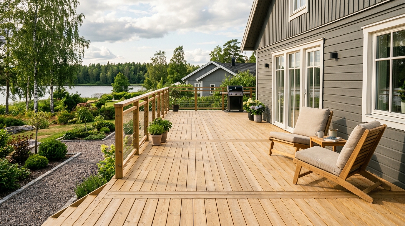 Illustration för Altanbygge