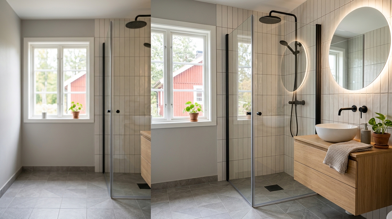 Illustration för Badrumsrenovering