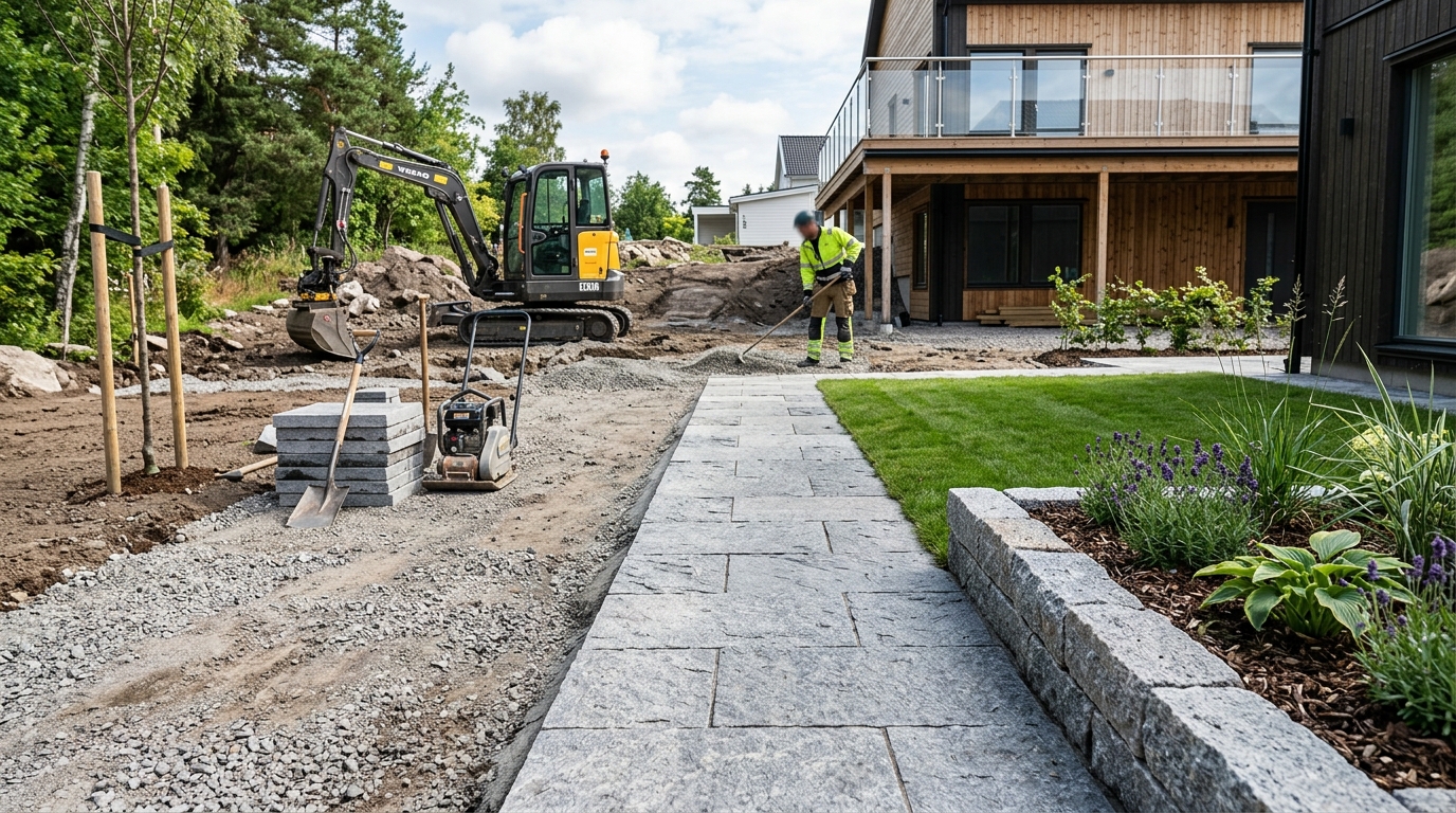 Illustration för Anläggningsarbete