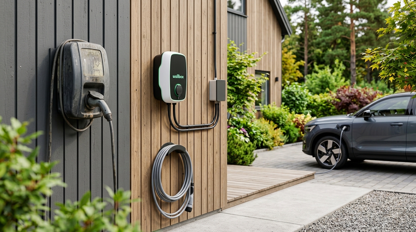 Illustration för Byte av laddbox