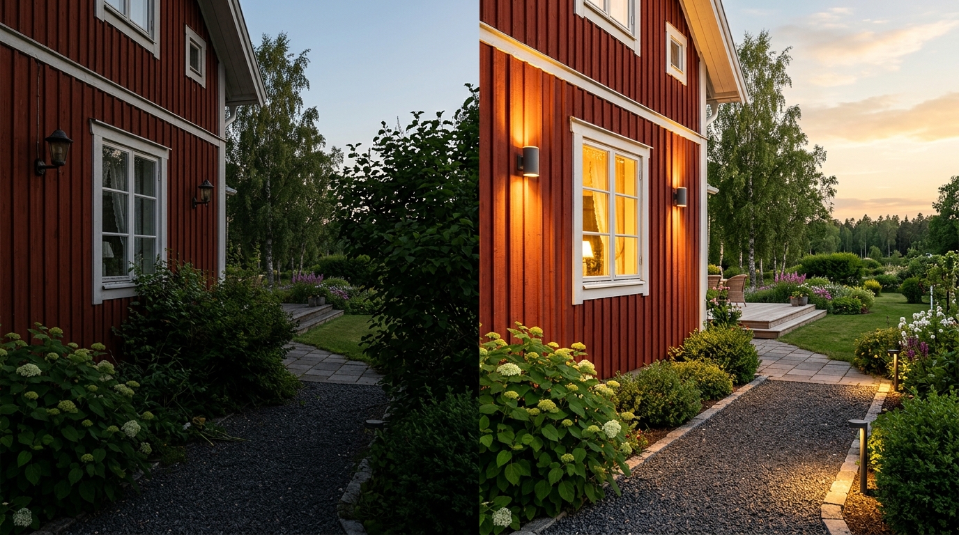 Utomhusbelysning – professionell tjänst