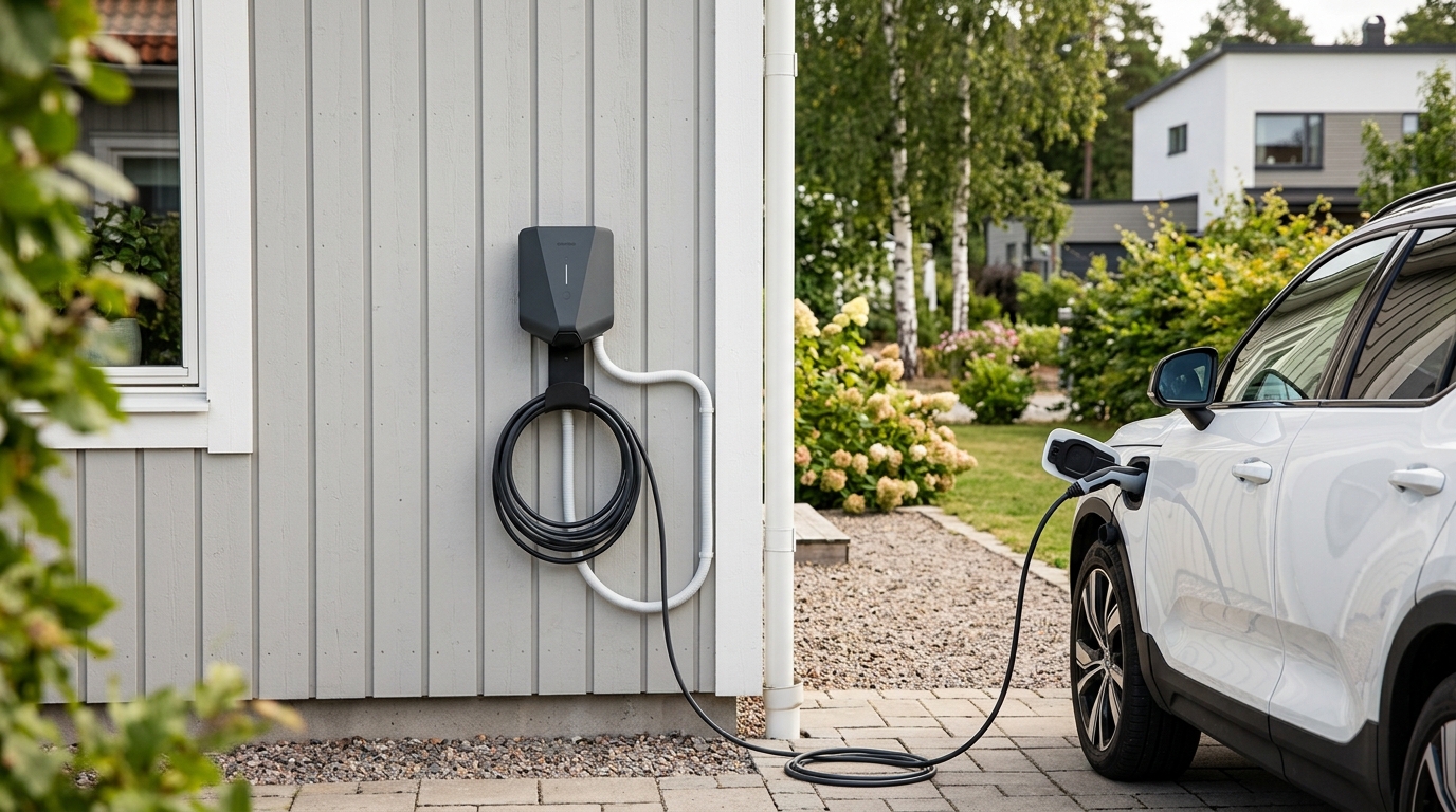 Illustration för Installation av laddbox