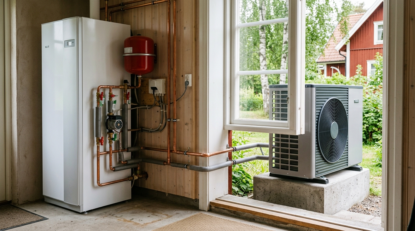 Illustration för Byte av värmepump