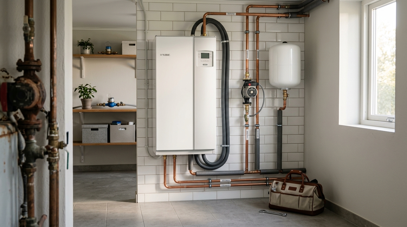 Illustration för Installation av elpanna