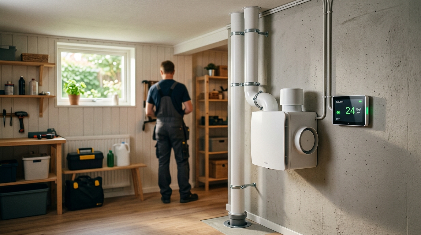 Illustration för Radonmätning