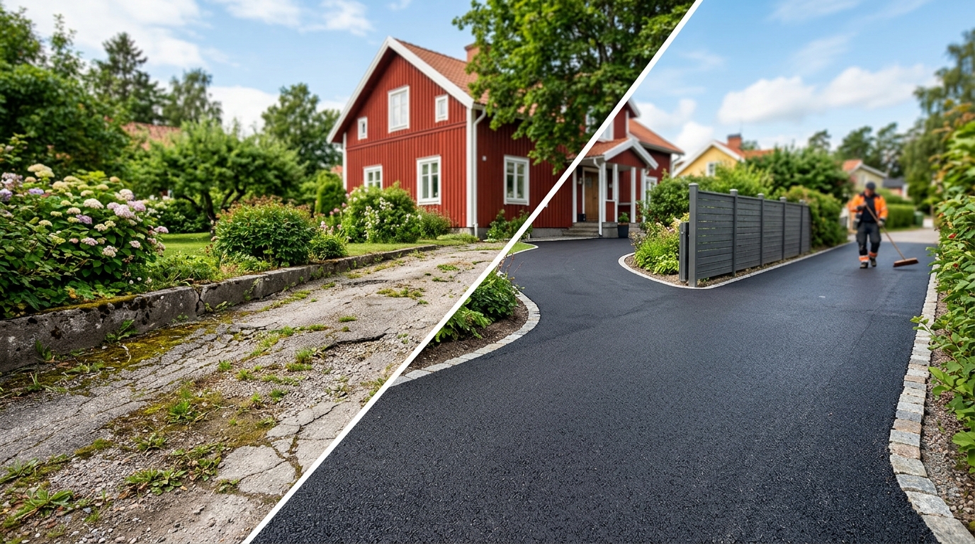 Illustration för Asfaltering