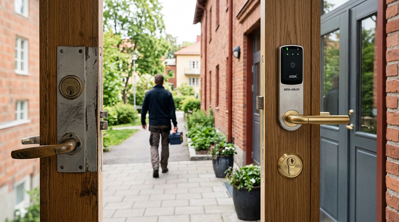 Illustration för Lås-och dörrservice