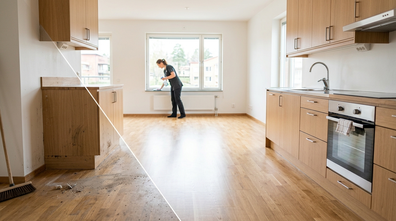 Illustration för Flyttstädning