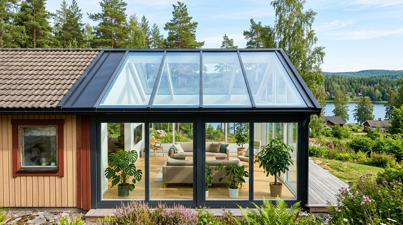 Illustration för Glastak