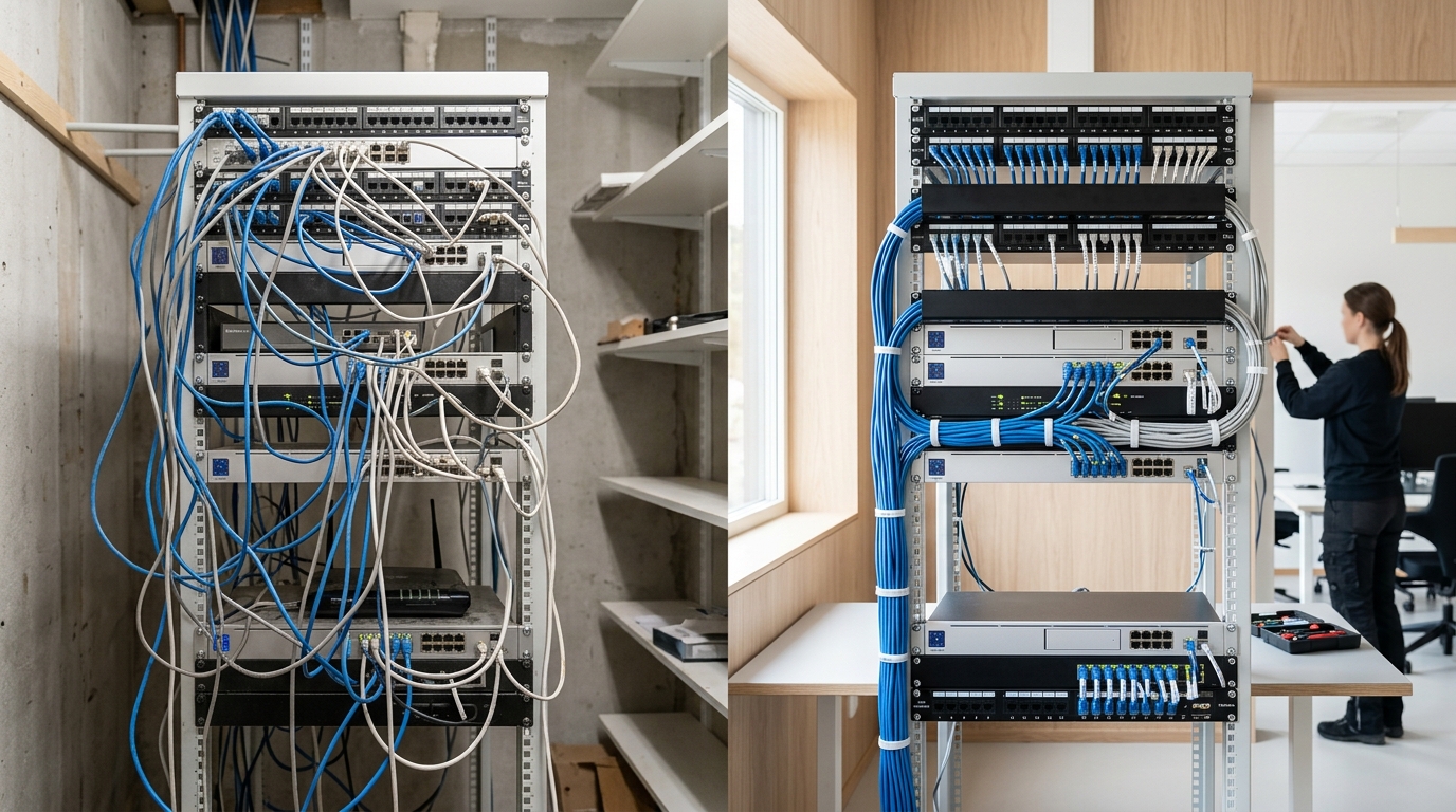 Illustration för Nätverksinstallation