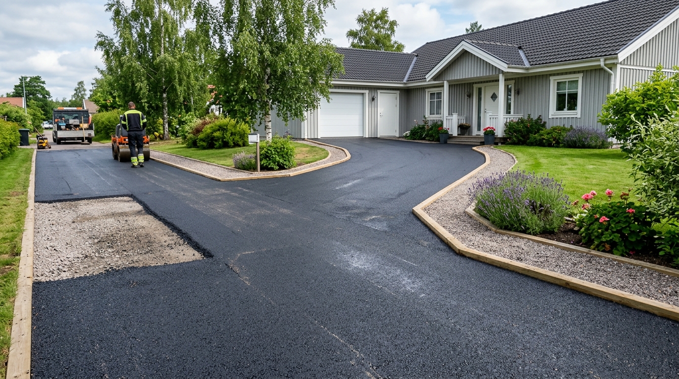Illustration för Asfaltering