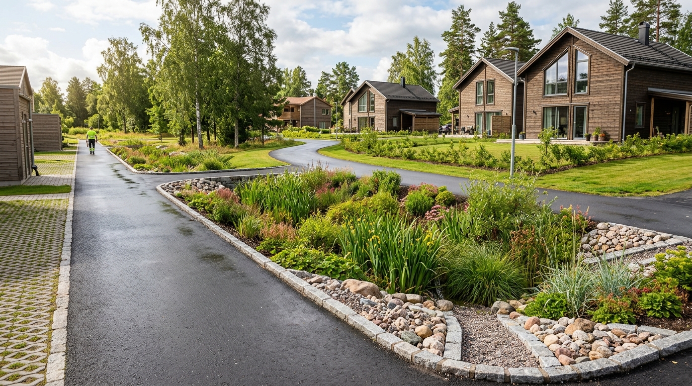 Illustration för Dagvattenlösningar