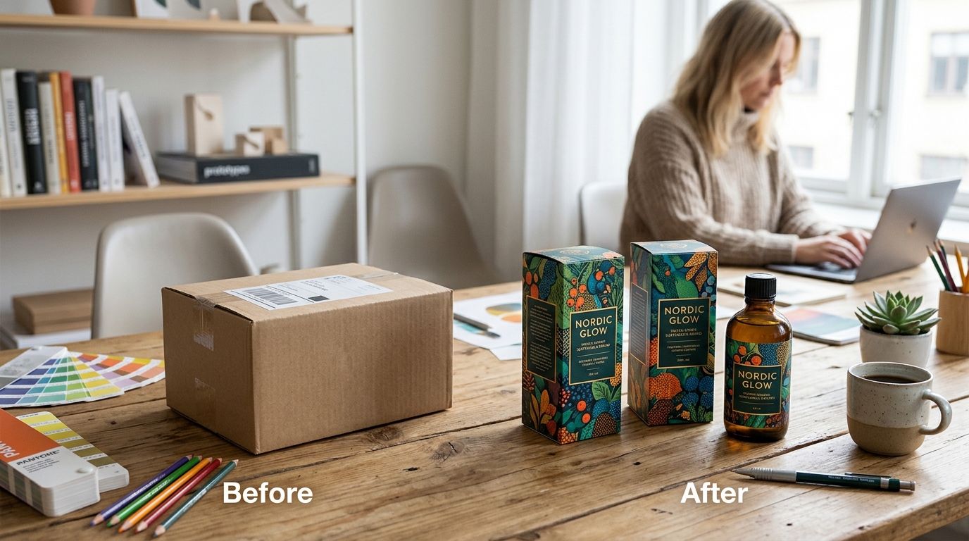 Illustration för Förpackningsdesign
