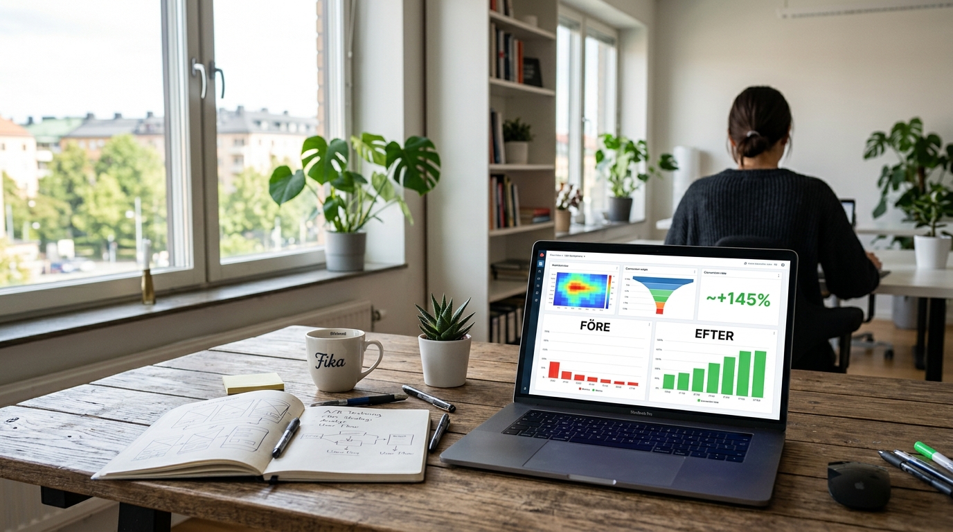 Illustration för Konverteringsoptimering