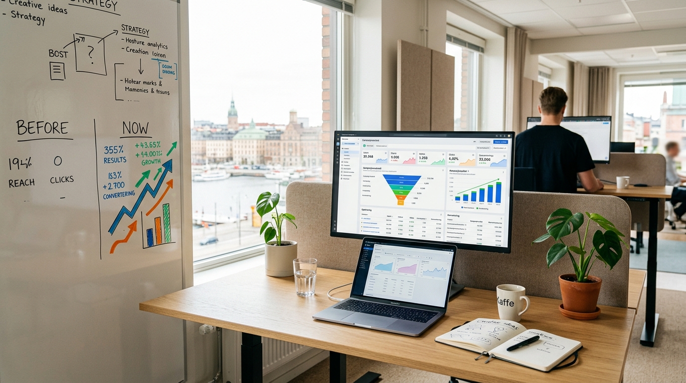 Illustration för Meta Ads