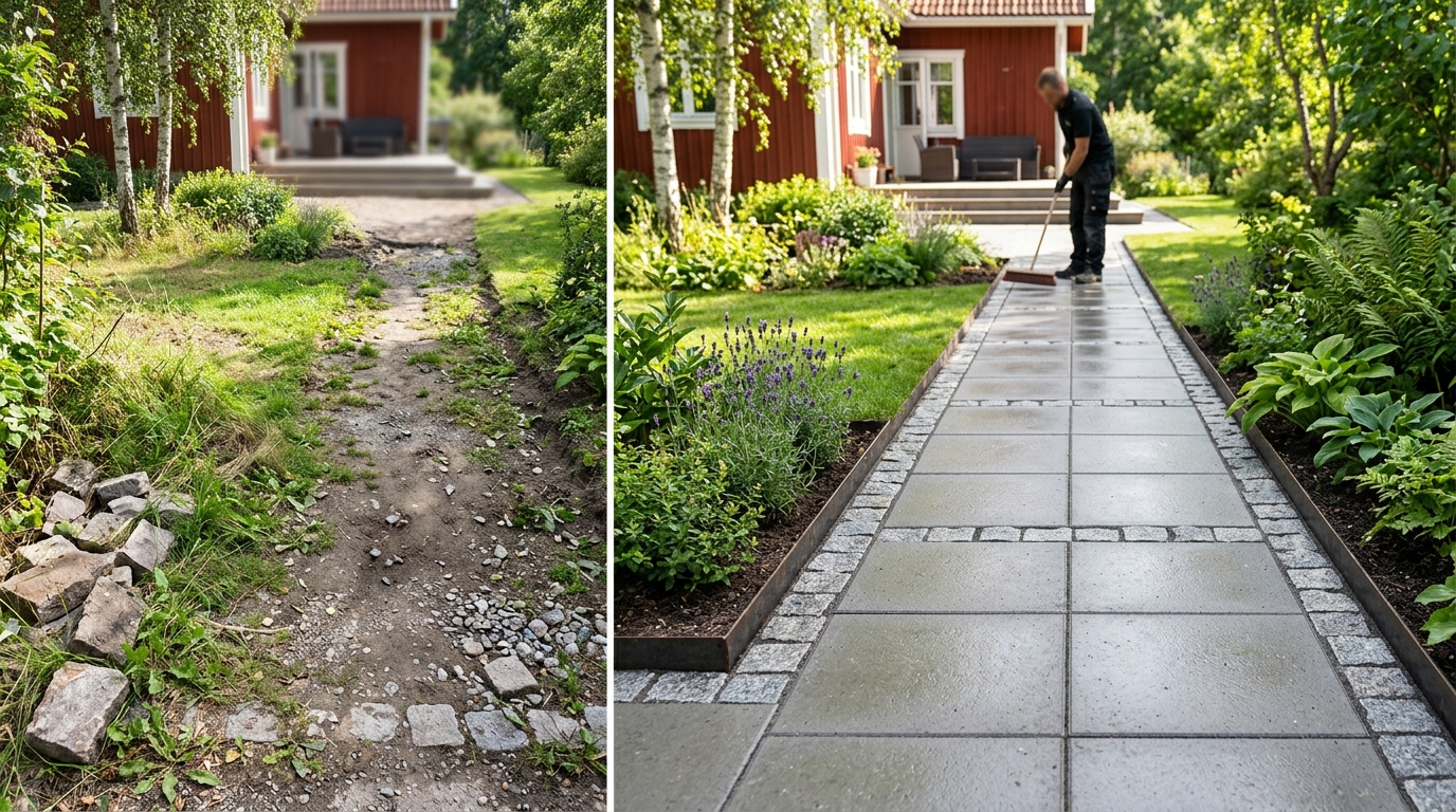 Illustration för Plattssättning