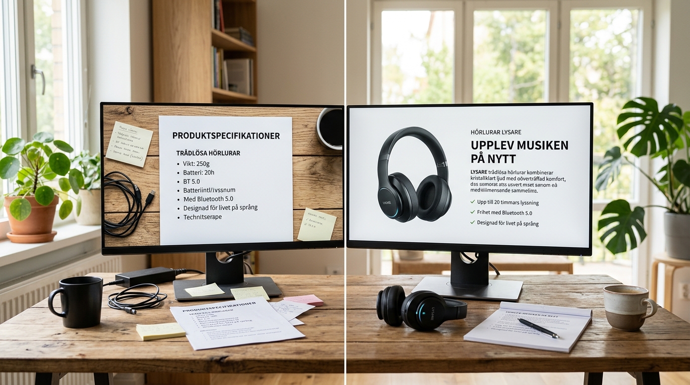 Illustration för Produkttexter