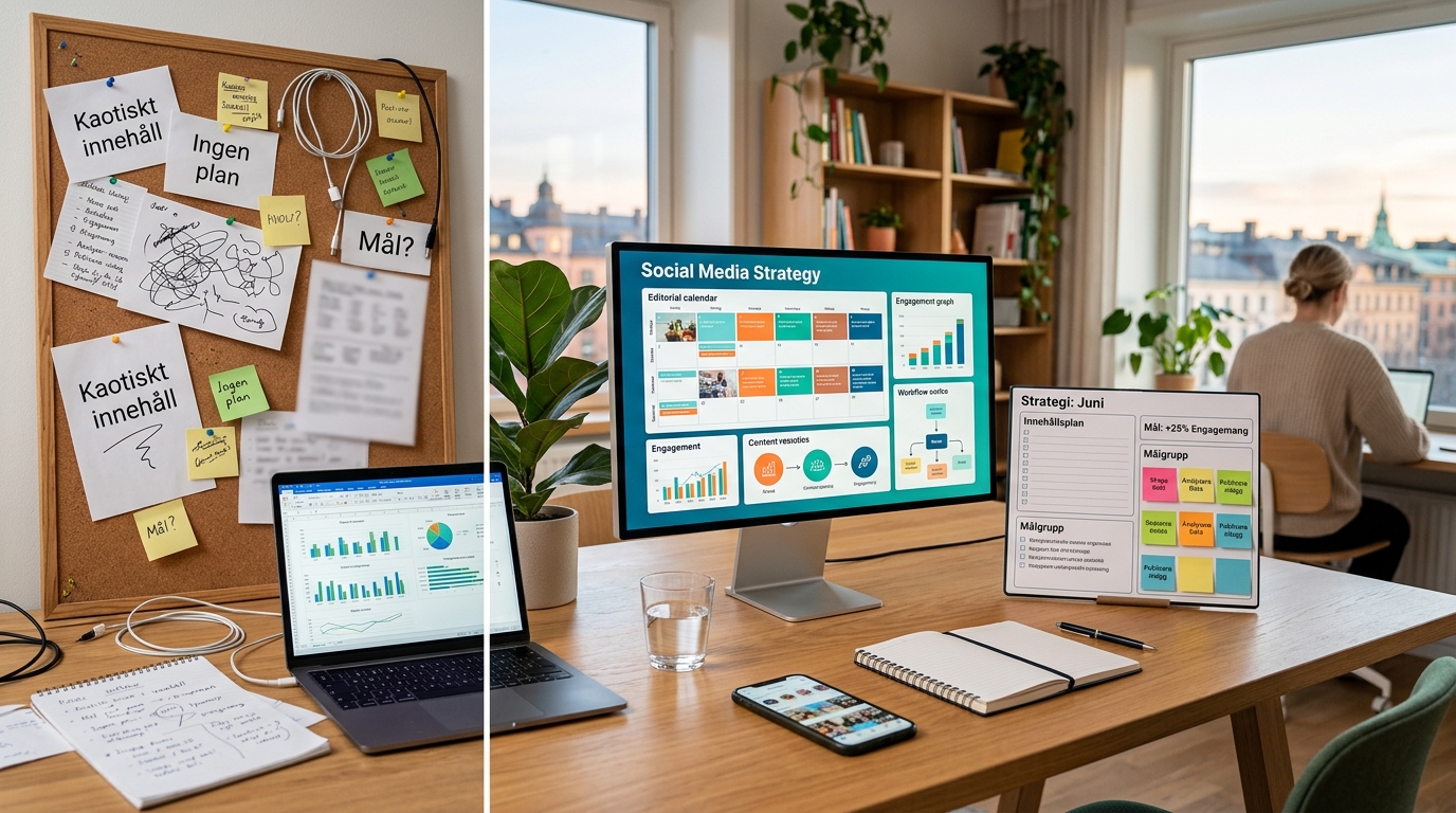 Illustration för Strategi för sociala medier