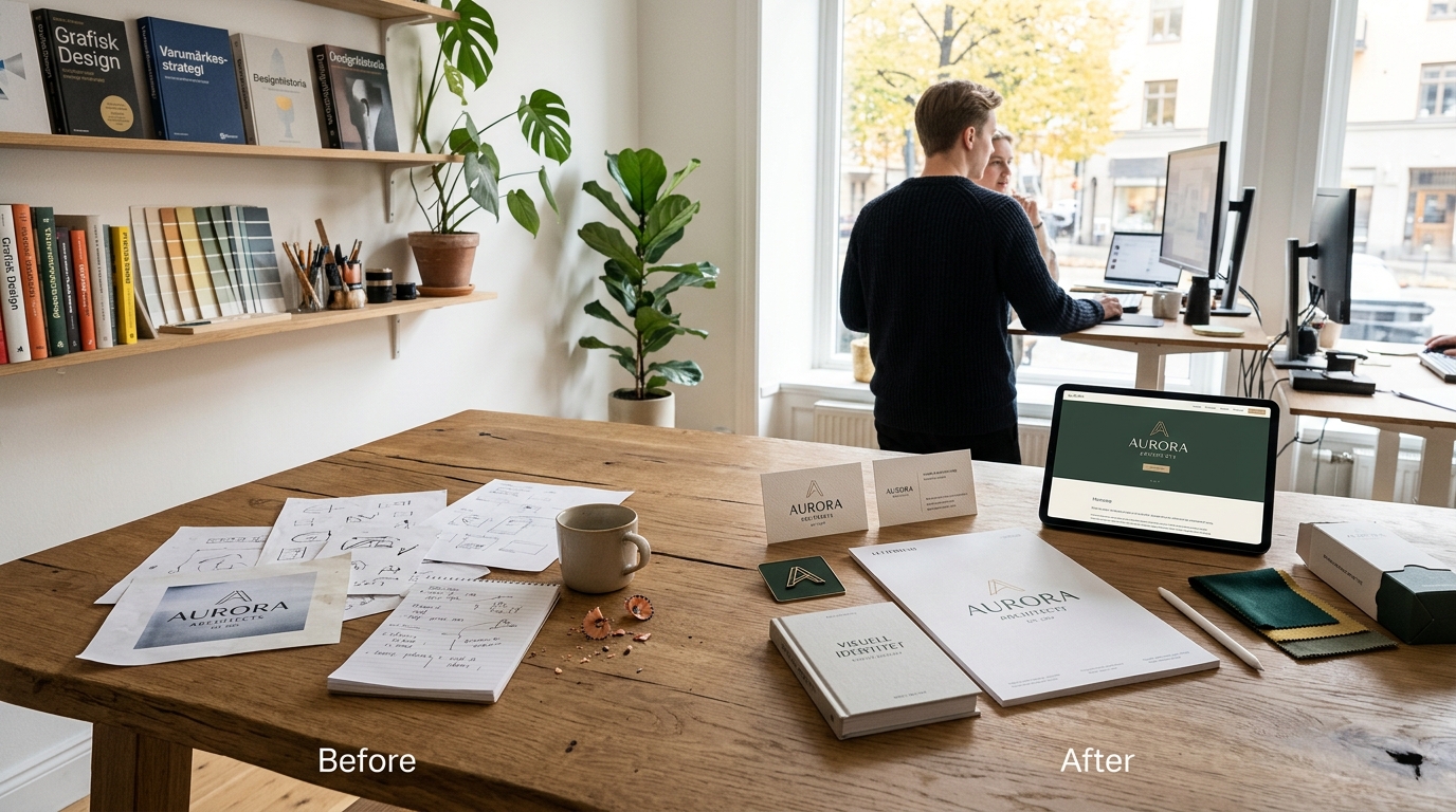 Illustration för Visuell identitet