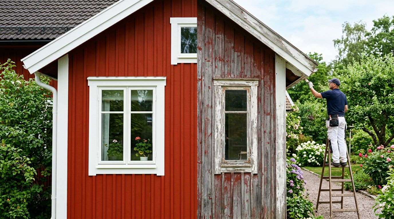 Illustration för Fasadmålning