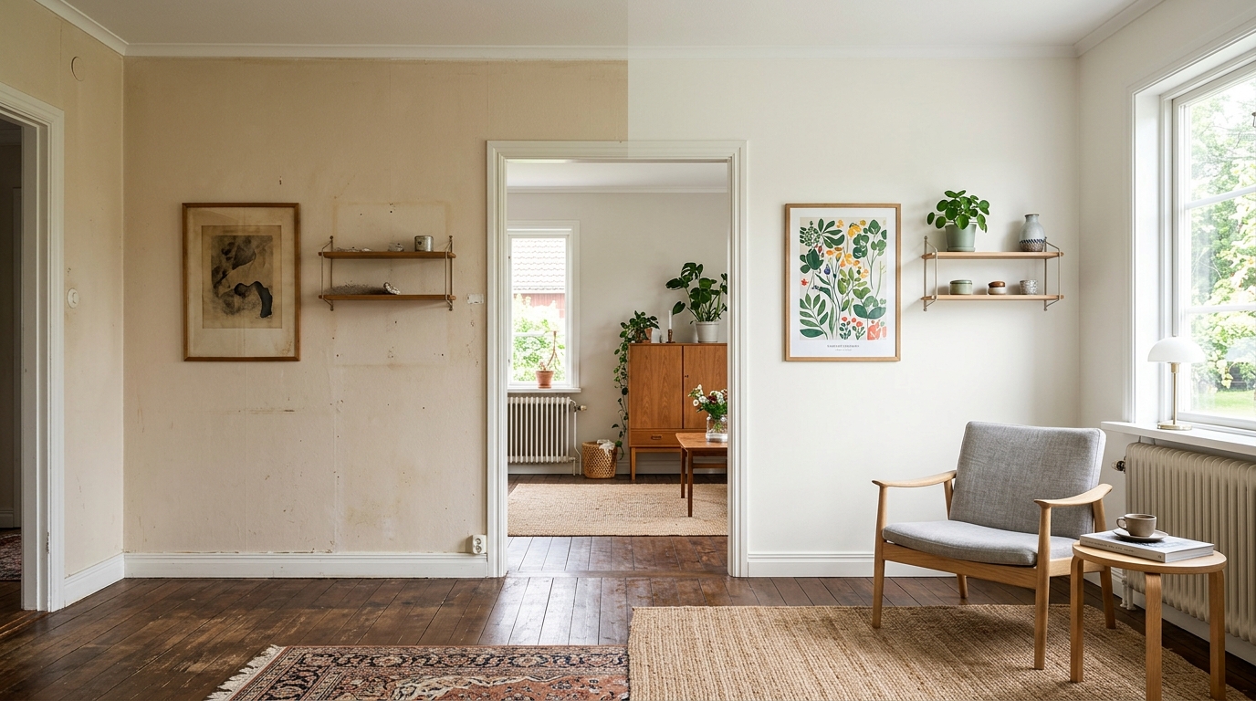 Illustration för Invändning målning