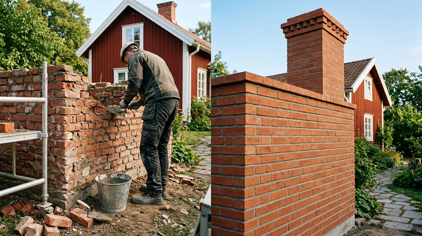 Illustration för Tegelarbete