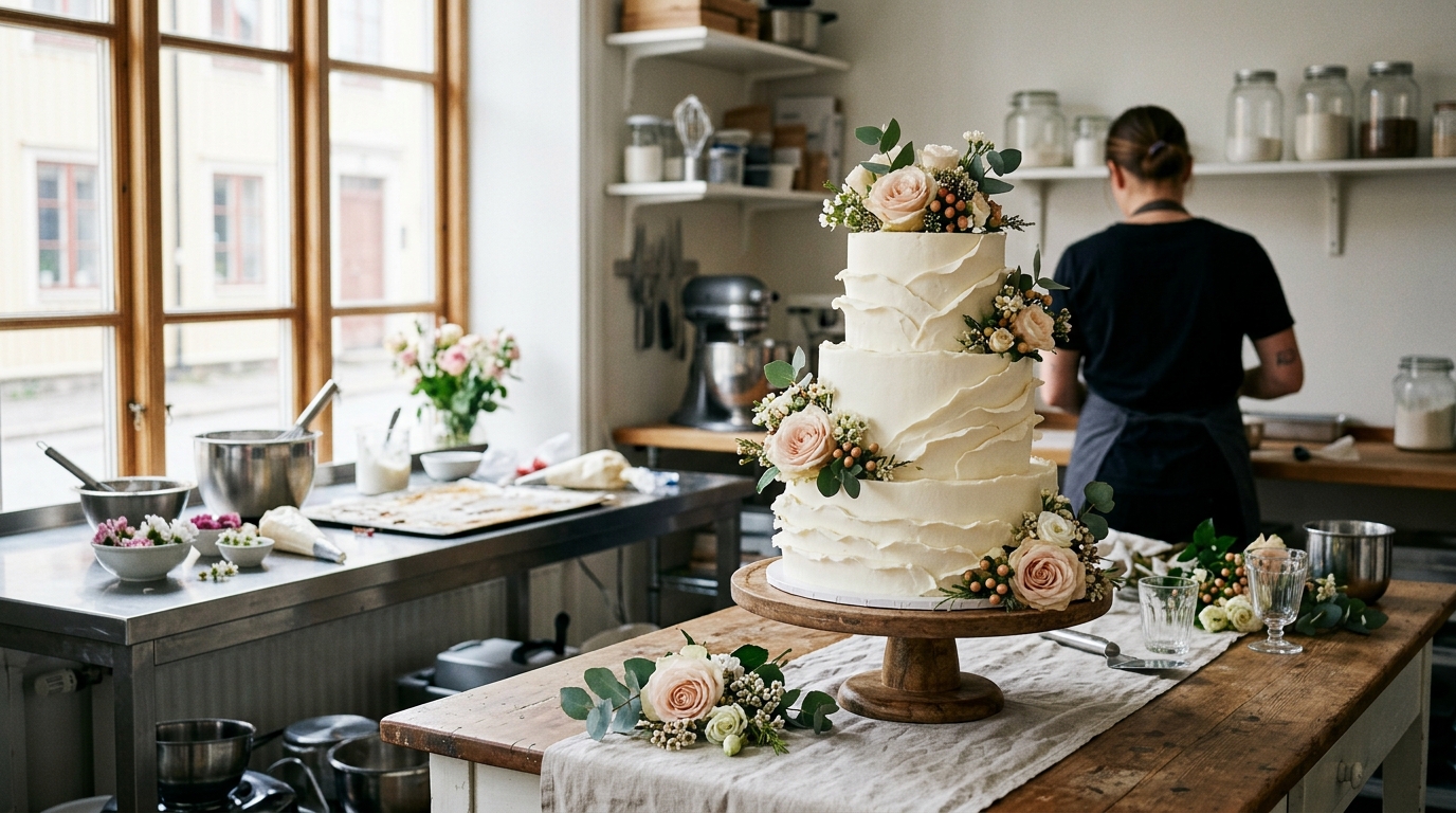 Illustration för Bröllopstårtor