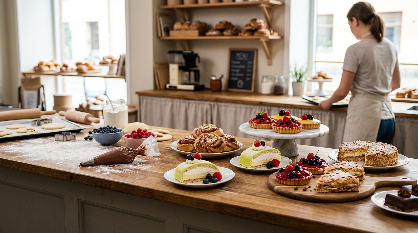 Illustration för Företagsbeställning konditori