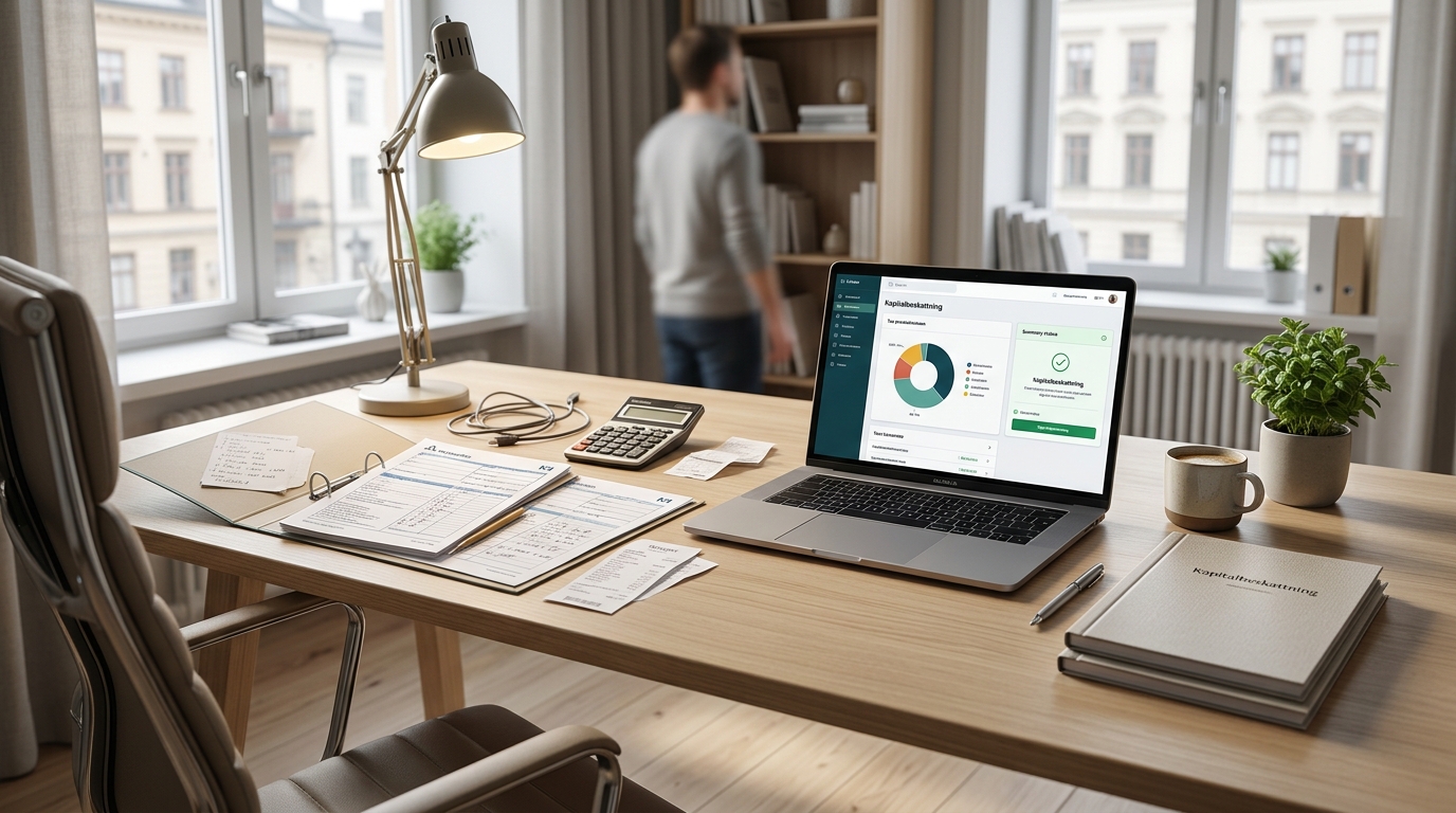 Illustration för Kapitalbeskattning