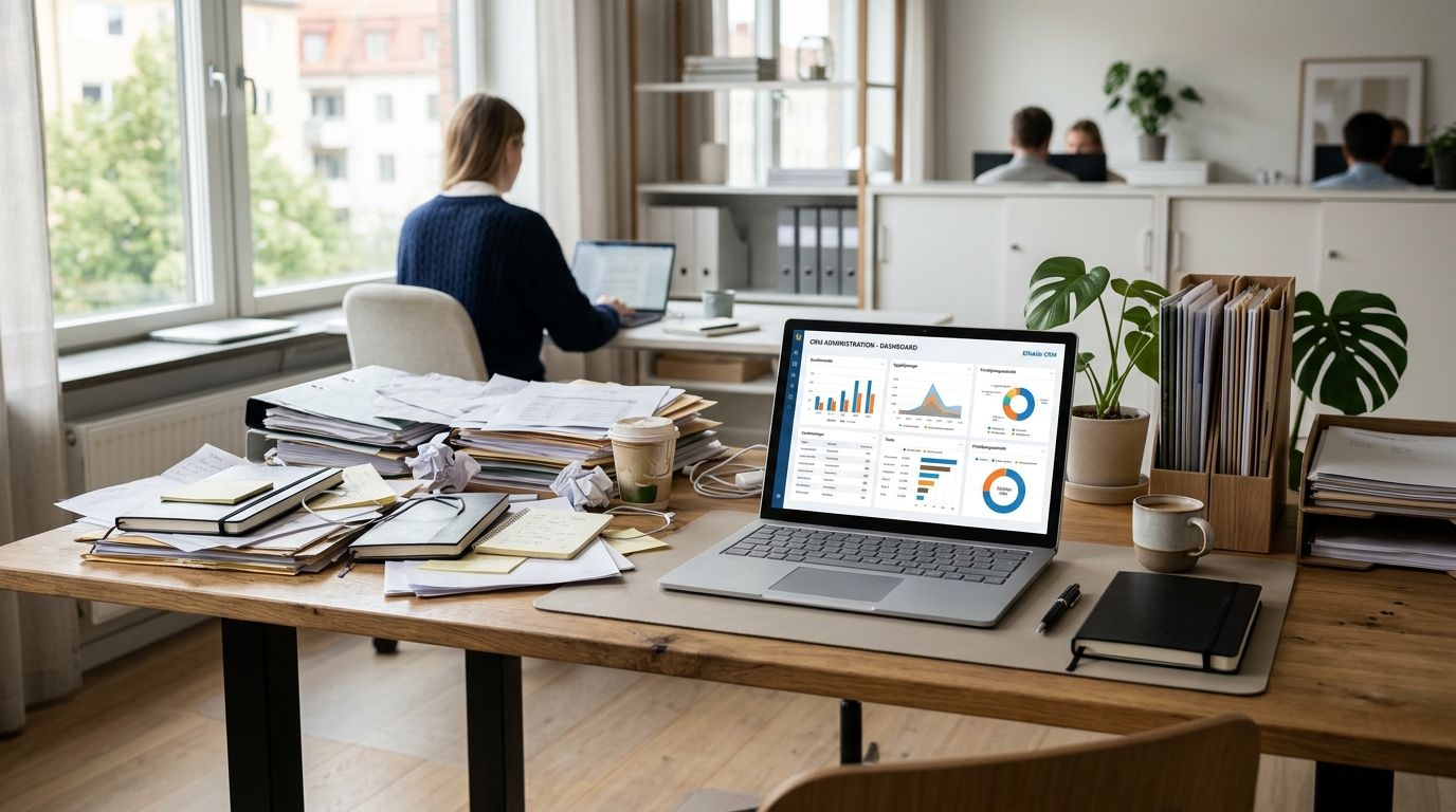 Illustration för CRM-administration