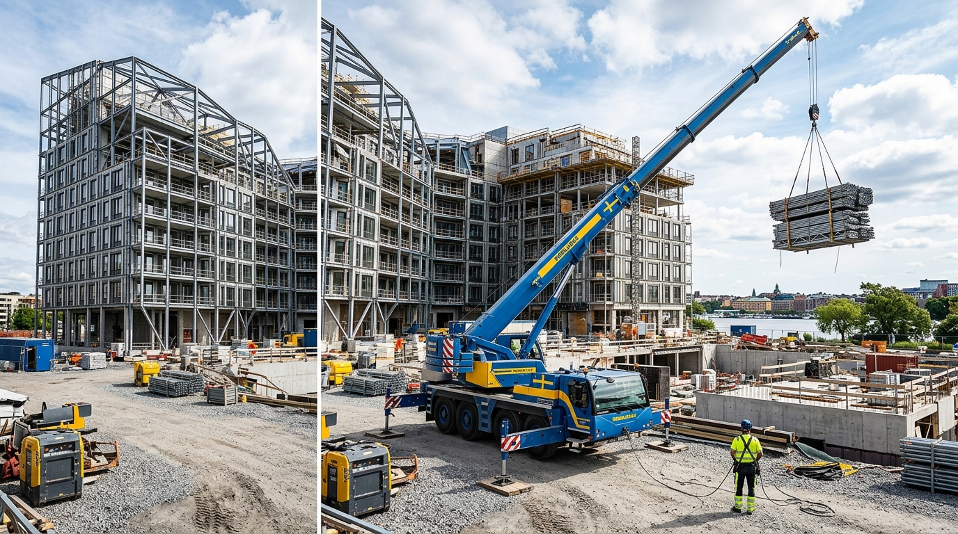 Illustration för Mobilkran