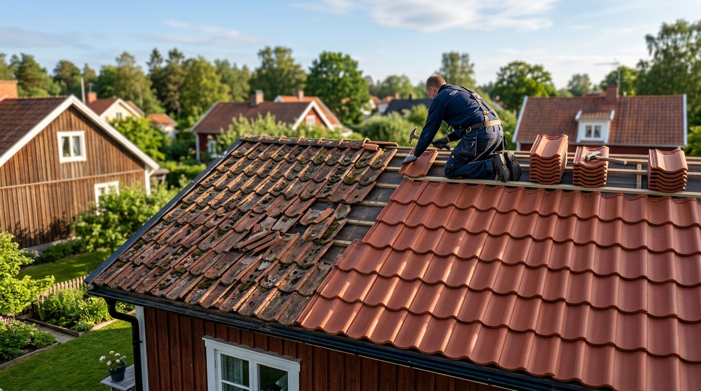 Illustration för Byte av trasiga pannor