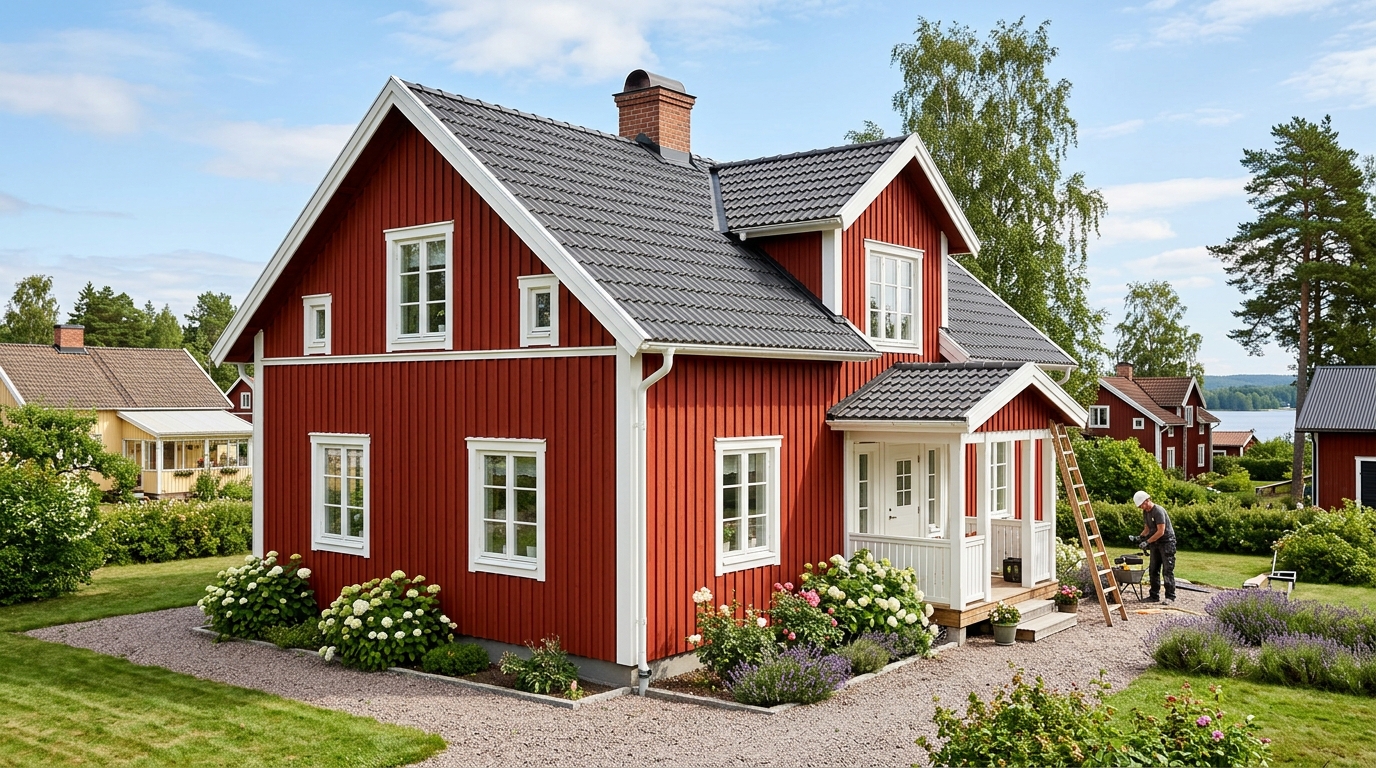 Illustration för Fasadbyte