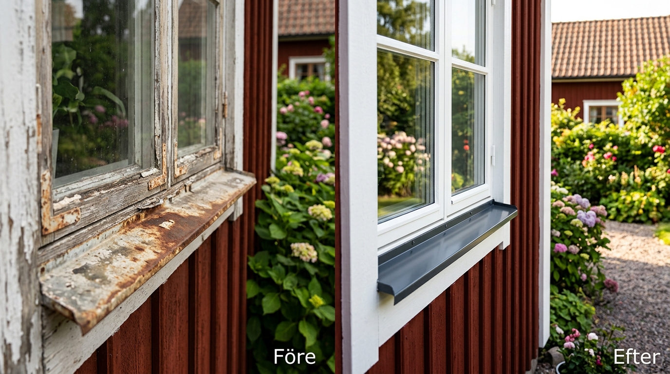 Illustration för Fönsterbleck